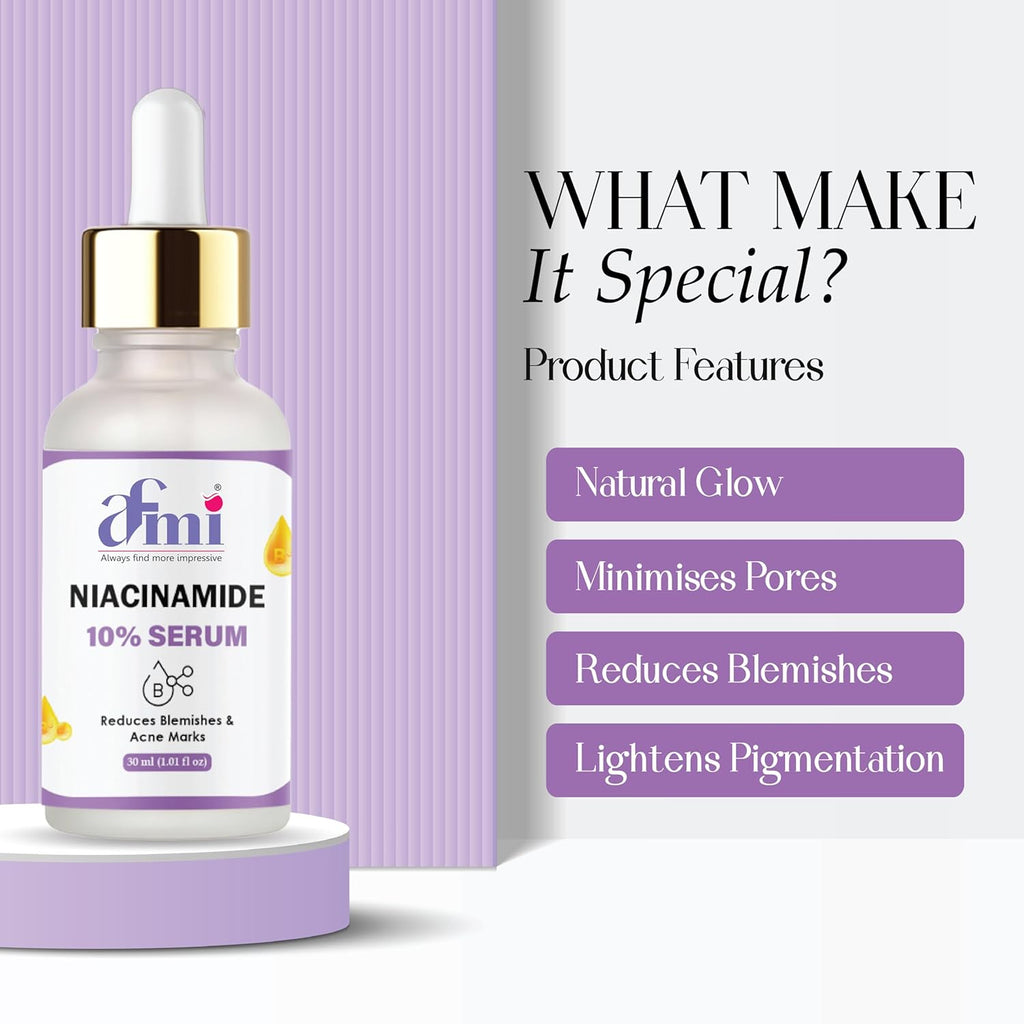 Afmi Niacinamide 10% Serum, Reduces Blemishes & Acne Marks, 30ml, Face Treatment, All Skin Types, Unscented