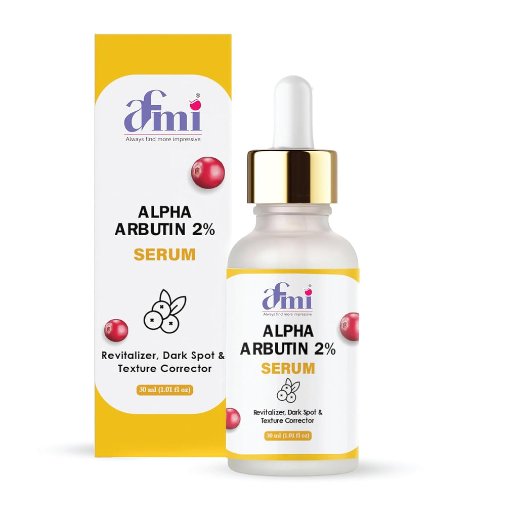 AFMI Alpha Arbutin 2% Serum, Revitalizer Dark Spot & Texture Corrector, 30ml