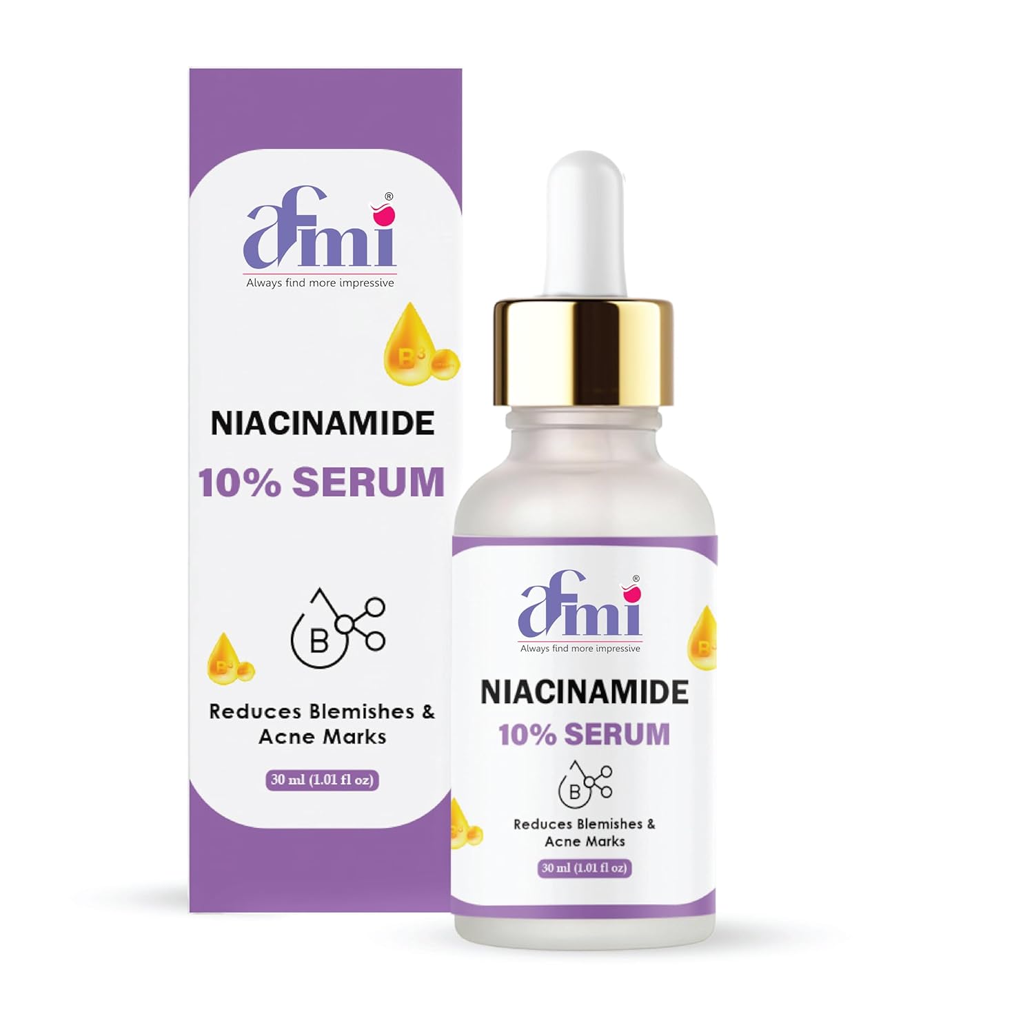 Afmi Niacinamide 10% Serum, Reduces Blemishes & Acne Marks, 30ml, Face Treatment, All Skin Types, Unscented