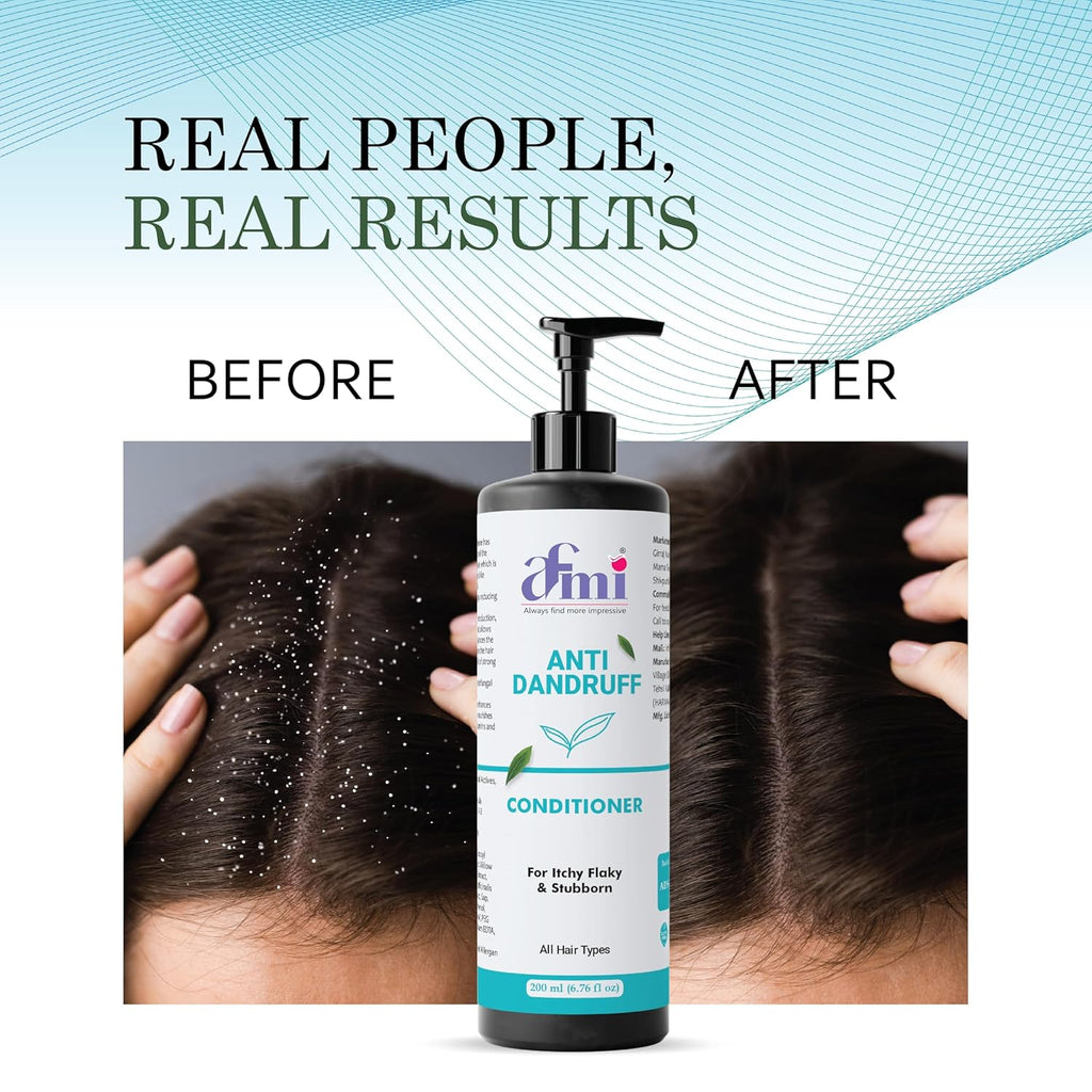 Afmi Conditioner, Repairs Damage, Deep Hydration, Reduces Frizz, All Hair Types, 200 ml (Anti dandruff conditioner)